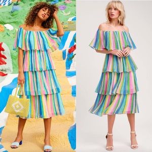 lulus rainbow dress